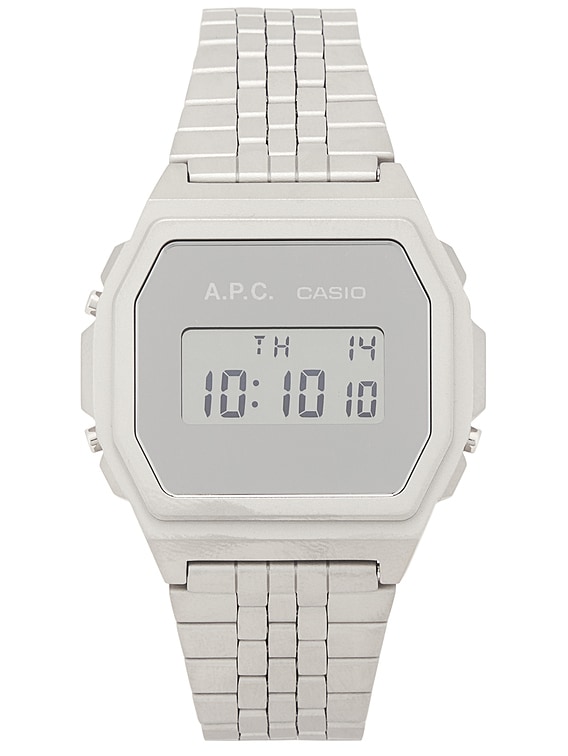 A.P.C. Montre Casio Watch in Silver | FWRD