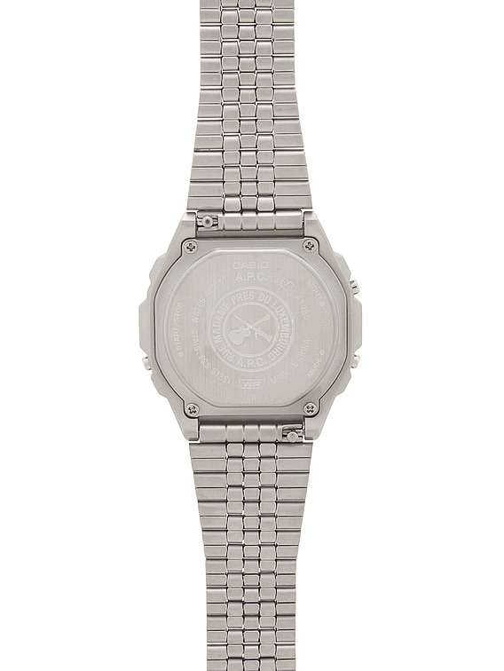 A.P.C. Montre Casio Watch in Silver | FWRD