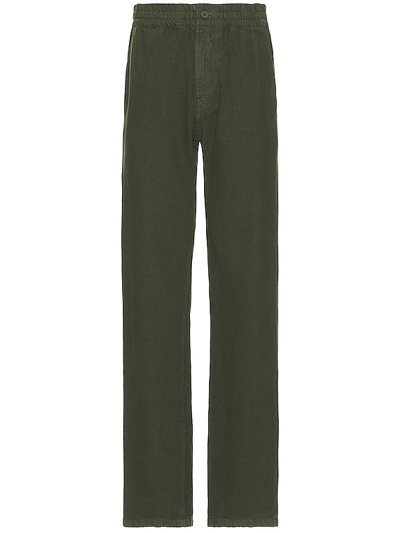 A.P.C. Men's Chuck Elasticated Waistband Pants in Green