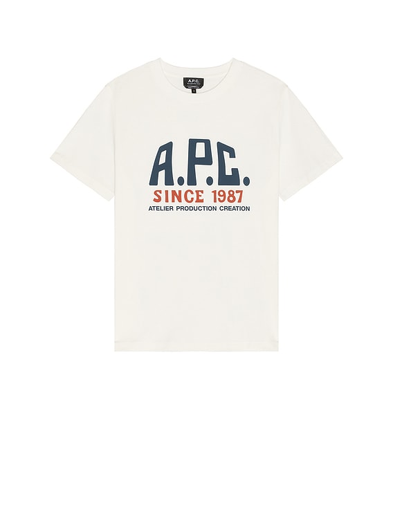 A.P.C. Print Label T-Shirt in White | FWRD