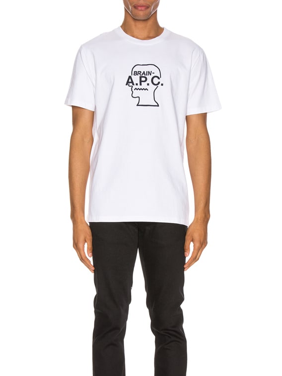 A.P.C. x Brain Dead Spooky T-Shirt in Blanc | FWRD