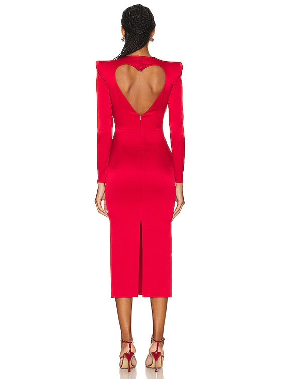 Mara Long Sleeve Crew Heart Dress