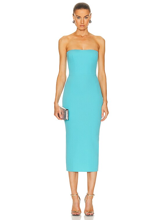sachin and babi light blue dress Bikini Cowl Drape Mini Dress Aquamarine