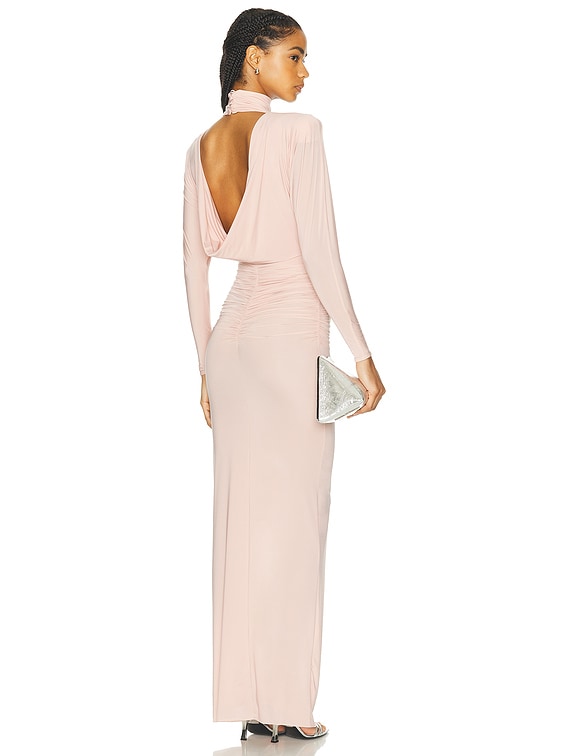 strapless open back dress Open Back Lace Detail Dress White
