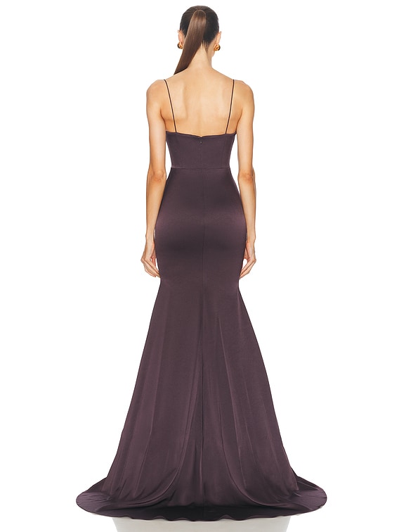 Satin Bustier Gown