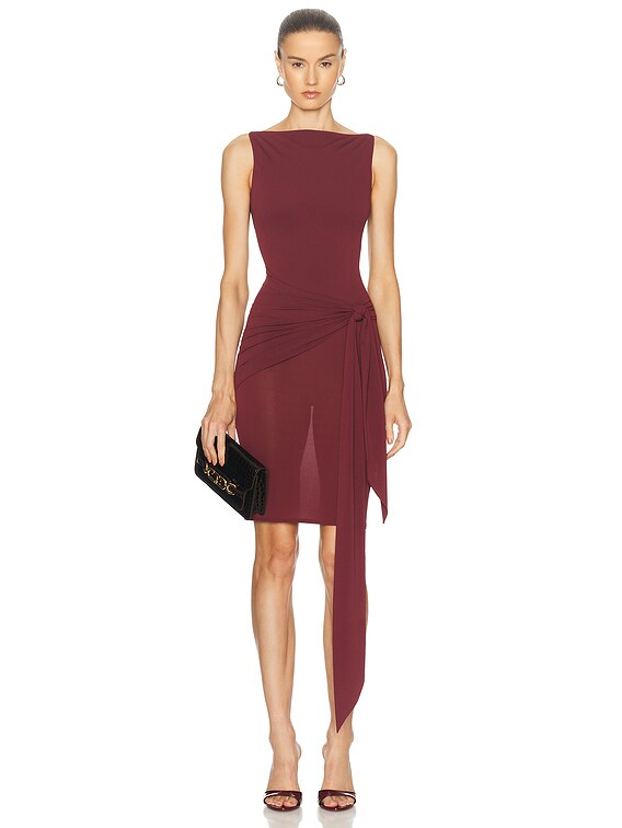 boden emily jersey dress Naomi Long Sleeve Jersey Dress-Terracotta Red