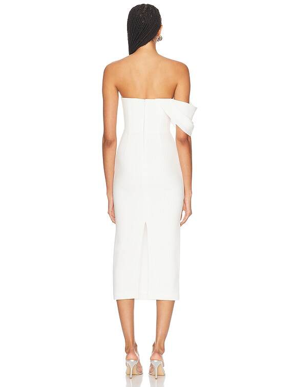 draped bustier dress | ANDRESD