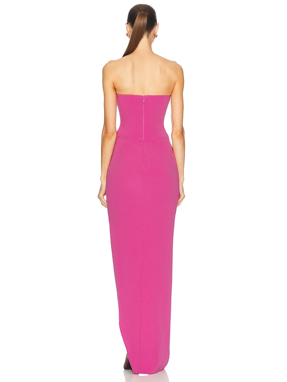 Asymmetric Corset Gown