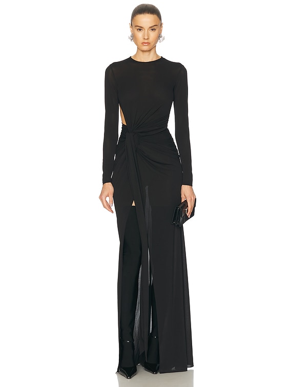 Cut Out Jersey Gown