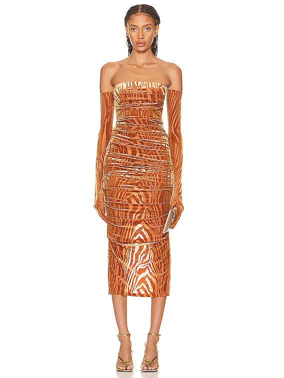 Burnout snake hot sale pattern dress