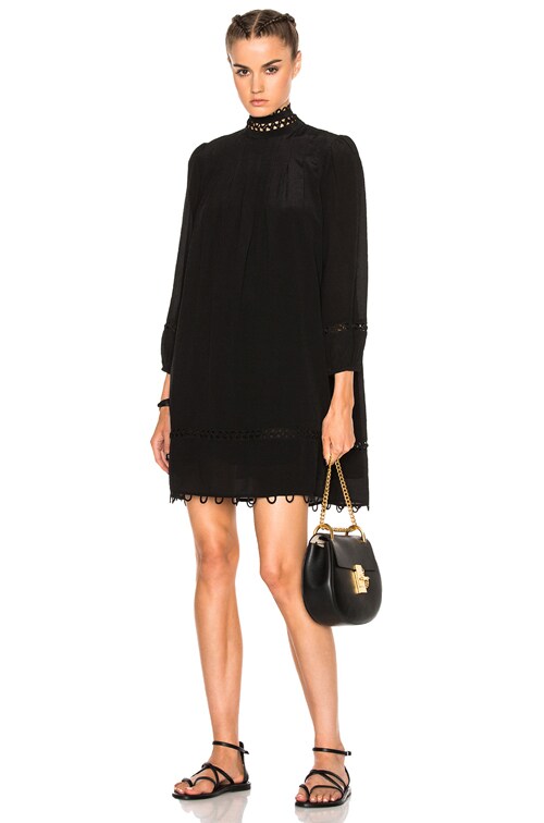 APIECE APART La Sierra Mini Dress in Black | FWRD