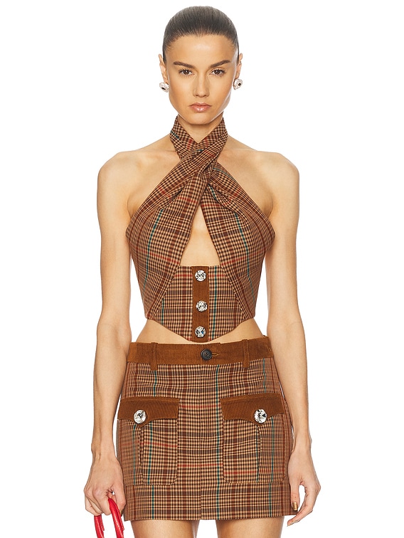 Crystal Halter Top