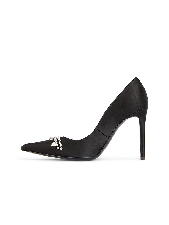 美品 offen オッフェン　pointed FRIN BLACK 36 AREA Pointed Toe Pump in Nero | FWRD