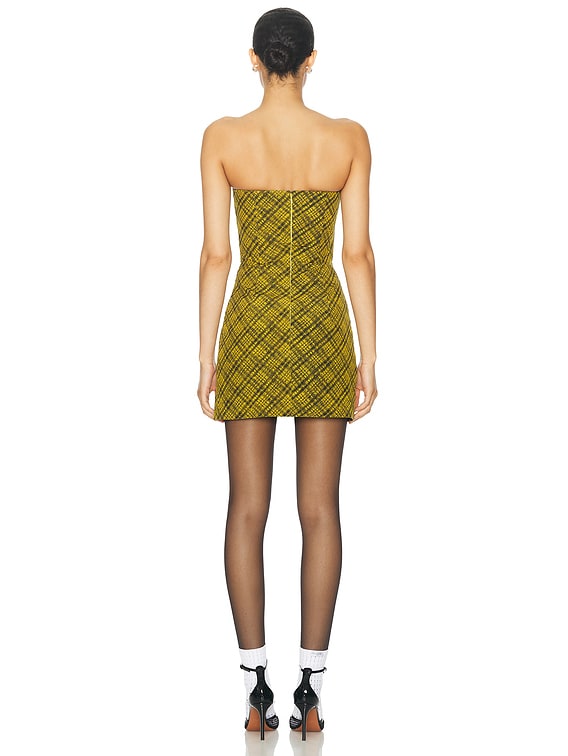 ワンピース ALESSANDRA RICH - TLIGHT WOOL LUREX BUSTIER MINI DRESS Alessandra Rich Lurex Pinstriped Bustier Mini Dress – Cettire
