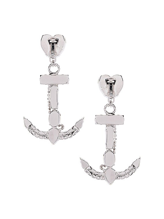 Crystal Anchor Earrings