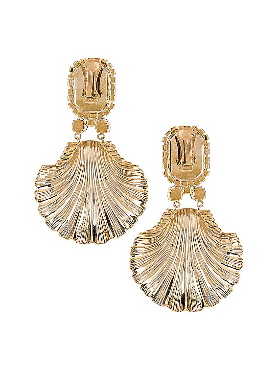 Alessandra rich 2025 shell earrings