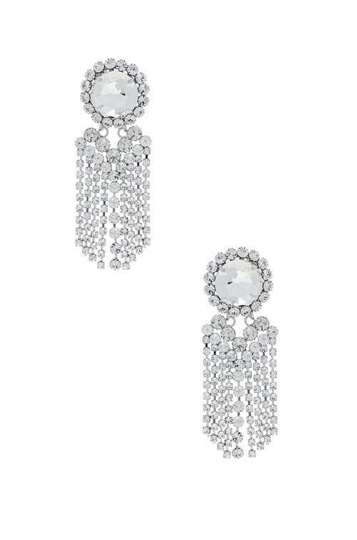 【関税込み】ALESSANDRA RICH CHANDELIER EARRINGS Alessandra Rich Chandelier Earrings in Crystal | FWRD