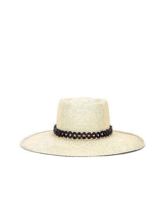 ARTESANO Tulipan Hat in Natural S NWOT Tulipan - Panama Straw Tagua Bead Boater Hat | Artesano  main image 3