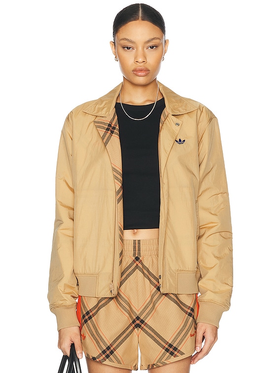 adidas by Wales Bonner Reversible Harrington Jacket in Beige Check FWRD