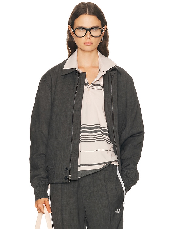 adidas by Wales Bonner Wool Blouson in Dark Grey Heather | FWRD