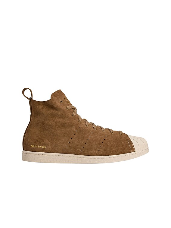 adidas by Wales Bonner Superstar Hi Sneakers in Supplicol, Chalk