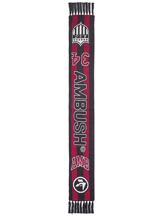 【無料郵送/関税込/正規品】 Mischief Rhombus Stadium Muffler Ambush Stadium Scarf in Russet Brown | FWRD