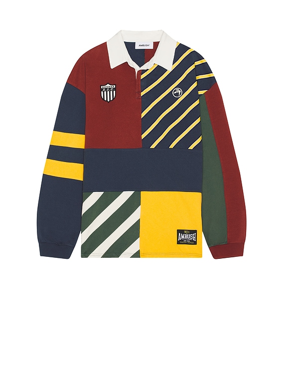 Ambush Patchwork Rugby Shirt in Multi | FWRD