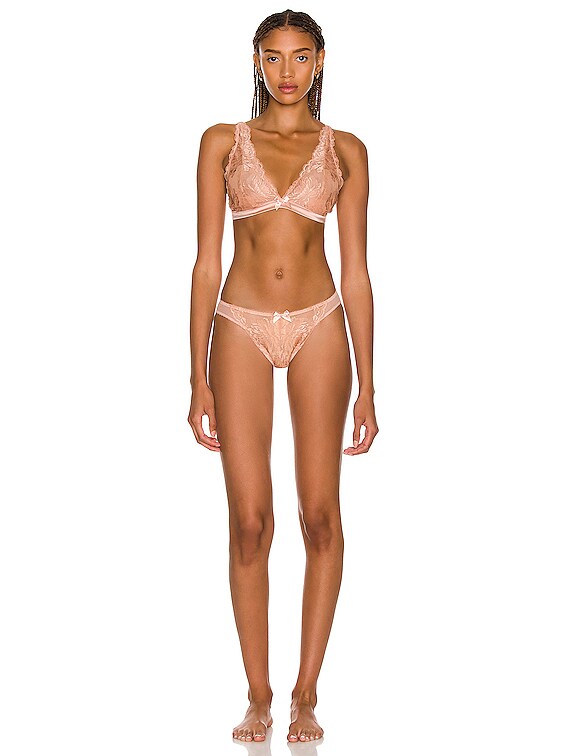 Agent Provocateur Yara Soft Cup Bra in Praline & Pink | FWRD