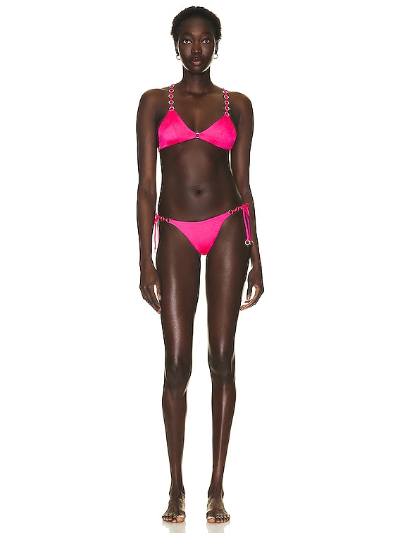 Juni Suspender in Pink/Red | By Agent Provocateur