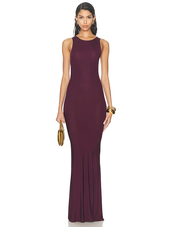Sleeveless Bias Long Dress