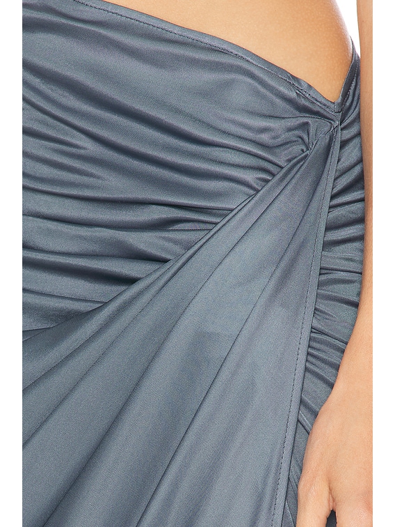 Draped Asymmetric Skirt