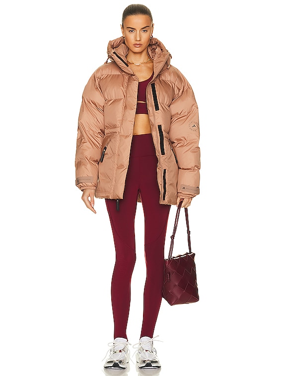adidas by Stella McCartney Mid Length Padded Winter Jacket in