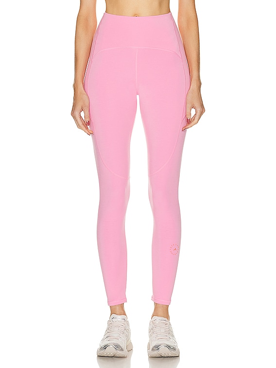 adidas by Stella McCartney True Strength Yoga 7/8 Tight in Semi Pink Glow