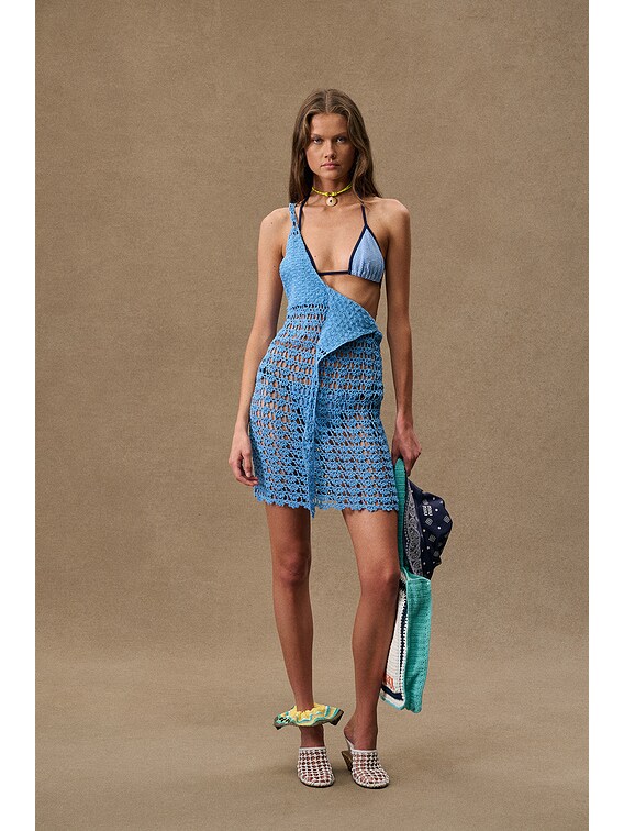 fwrd mini dress All That Remains for FWRD Donna Mini Dress in Baby Blue