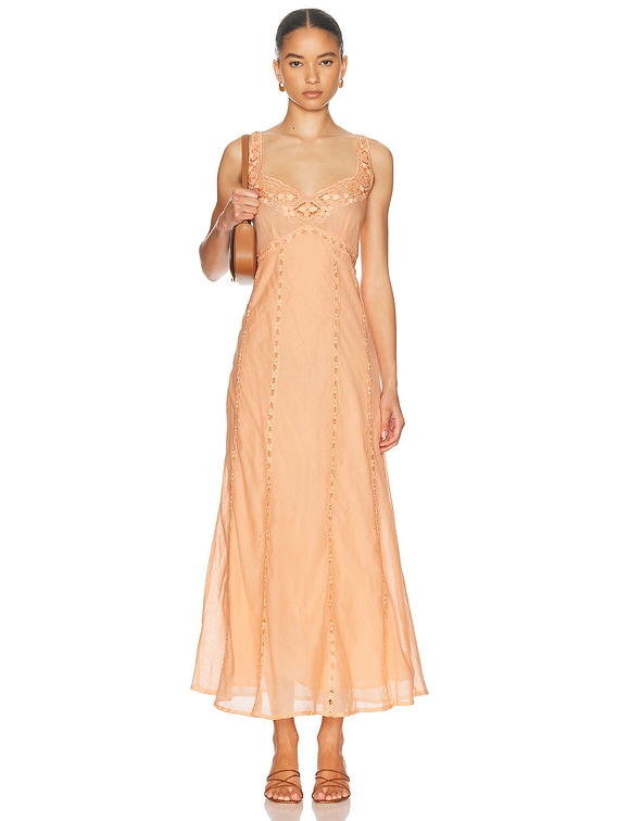 All That Remains Sophie Dress in Peach | FWRD