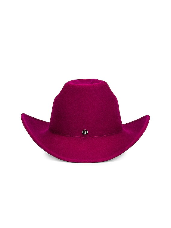 THE ATTICO Cowboy Hat in Bouganville FWRD