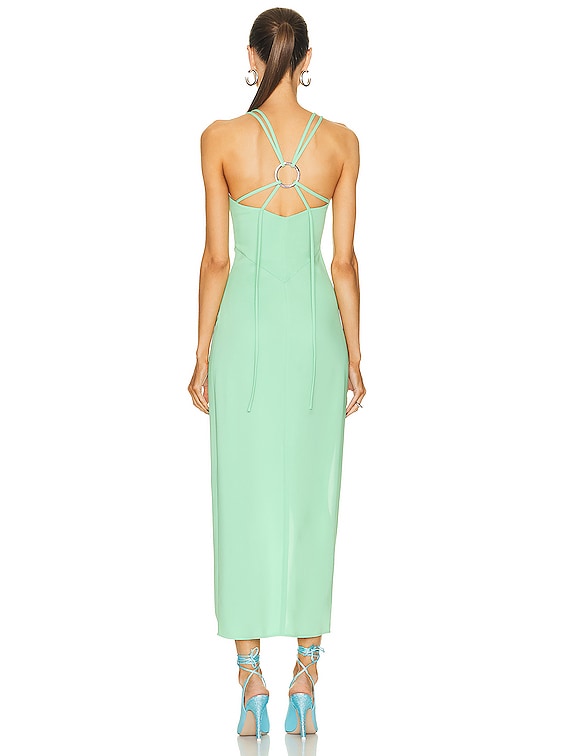 THE ATTICO Fujiko Midi Dress in Mint | FWRD