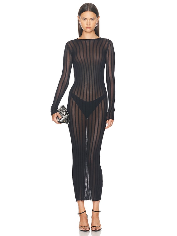 ワンピース THE ATTICO Woman Dress Black 250WCA00393JJF006AA 100 THE ATTICO: Dress woman - Black | The Attico dress
