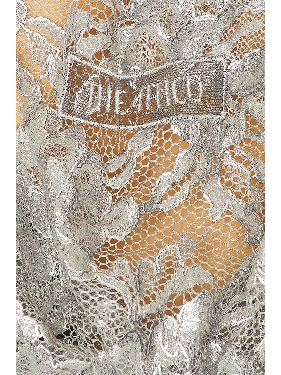 THE ATTICO Halter Mini Dress in Silver | FWRD