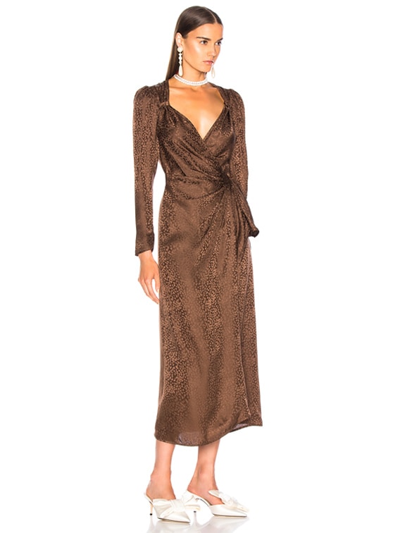 jacquard dress maxi