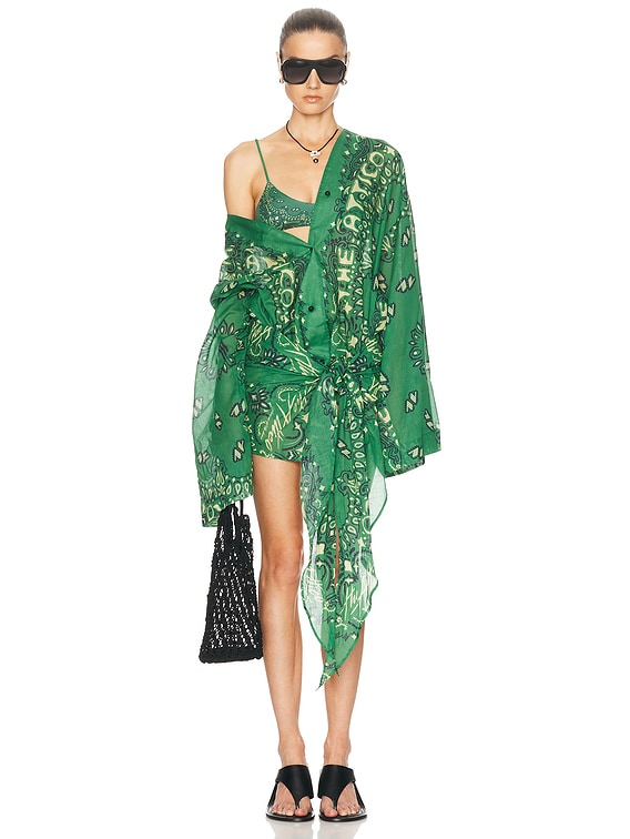 slim fit dress slacks DRESS 62335/GREEN BANDANA 1260P