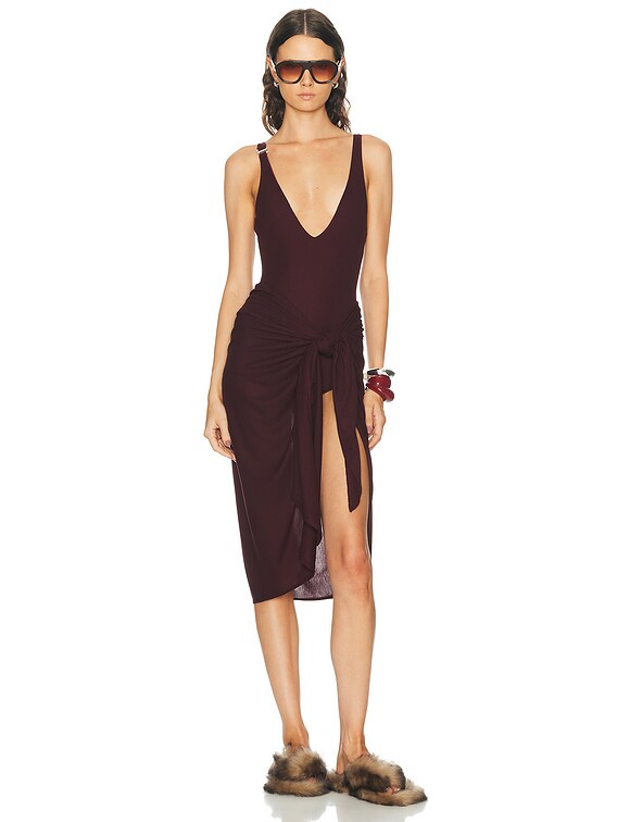 melinda body sculpting midi dress Body by Miraclesuit Women's Suki Shaping Dress in Black, Size Large