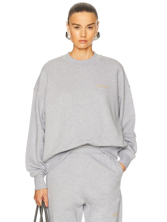 THE ATTICO Sweatshirt in Melange Grey & Beige | FWRD