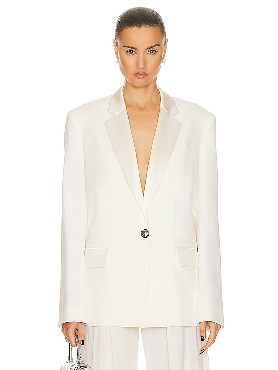 ジャケット THE ATTICO SS25 NEW BLAZER (250WCG00080WWW046 100) Runway Collection x The Attico Fashion Show SS25 | Women