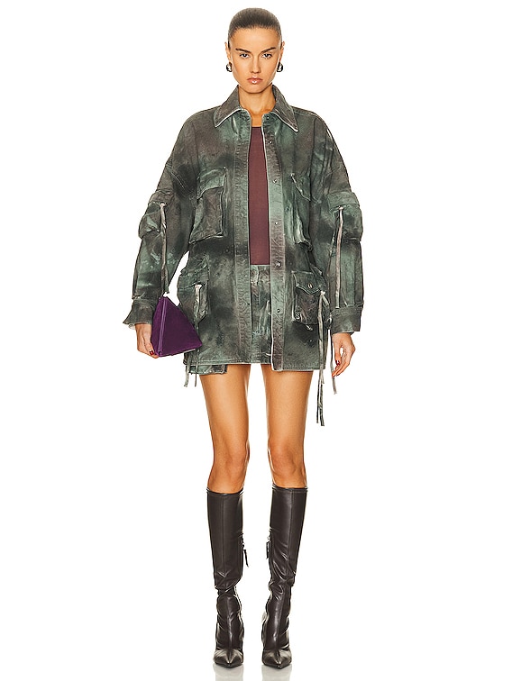 ジャケット THE ATTICO FW24 'Fern' coat (247WCB48D088 015) Fern'' black short coat for Women | THE ATTICO®