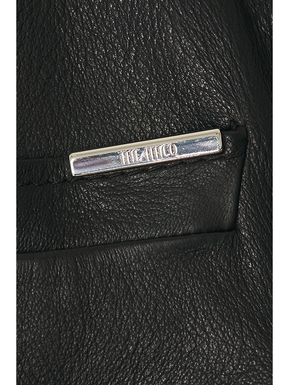 THE ATTICO Leather Jacket in Black | FWRD