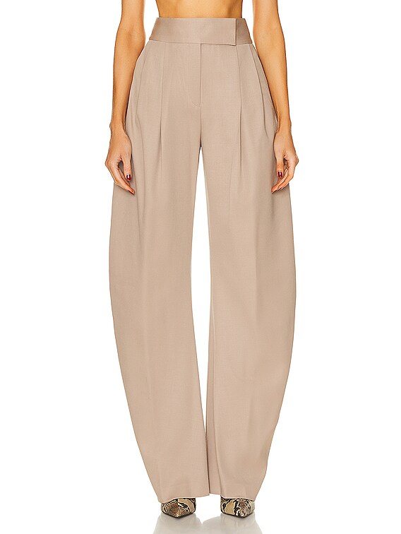 THE ATTICO Gary Long Pant in Beige FWRD