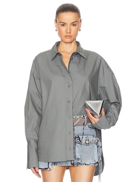 Tシャツ・カットソー ATTICO WCT00350JJJ025AA Shirts Diana t-shirt THE ATTICO Diana Shirt in Grey | FWRD