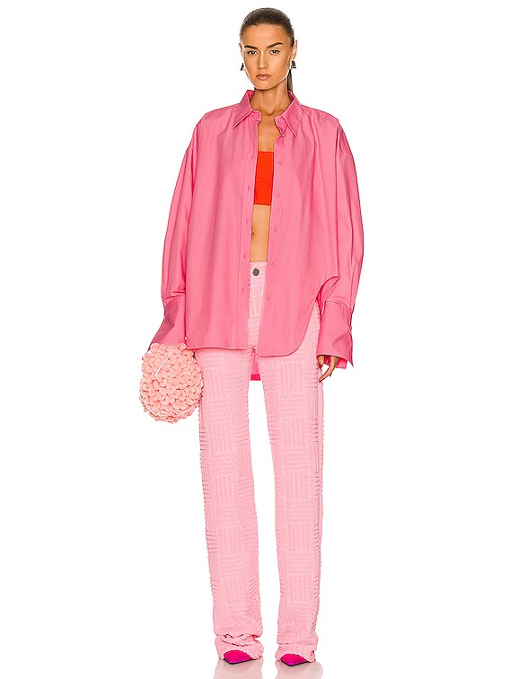 THE ATTICO Diana Shirt in Bubblegum | FWRD