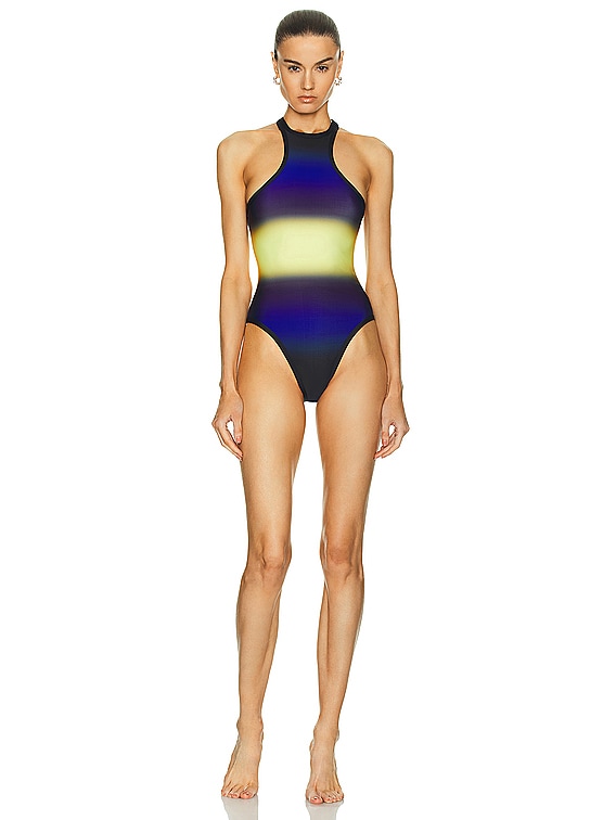 Shaded Printed One Piece Swimsuit